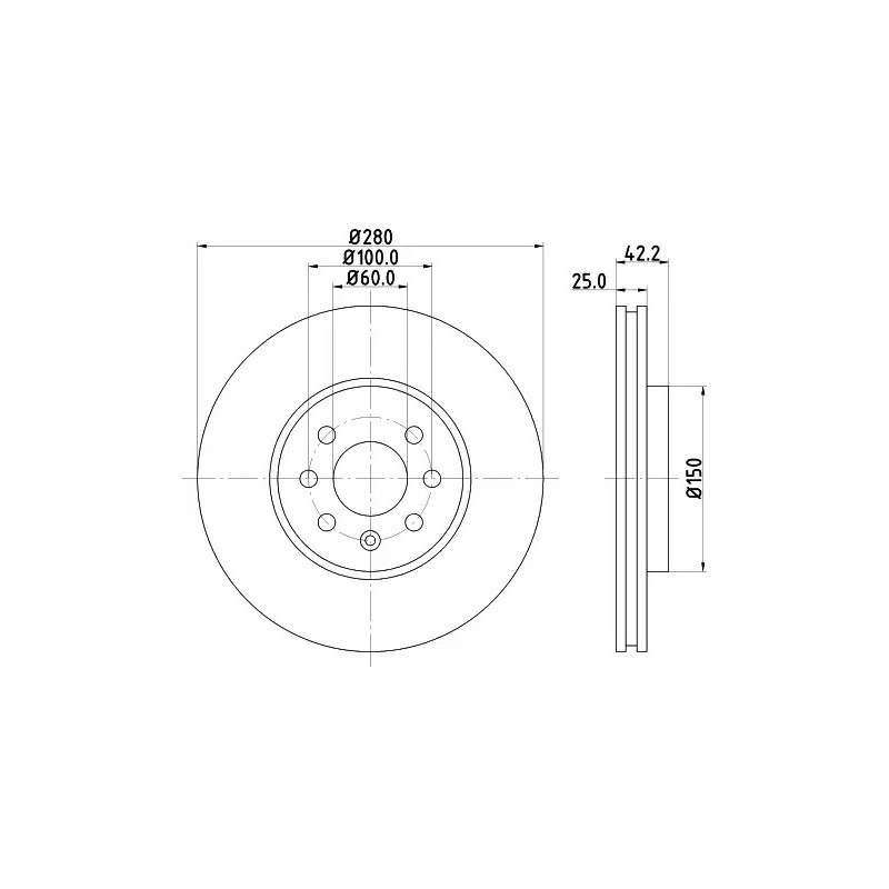 Stabdžių diskas  MINTEX MDC1673