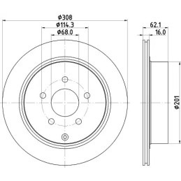 Stabdžių diskas  MINTEX MDC1820
