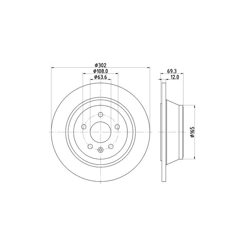 Stabdžių diskas  MINTEX MDC2033