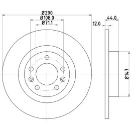 Stabdžių diskas  MINTEX MDC2345