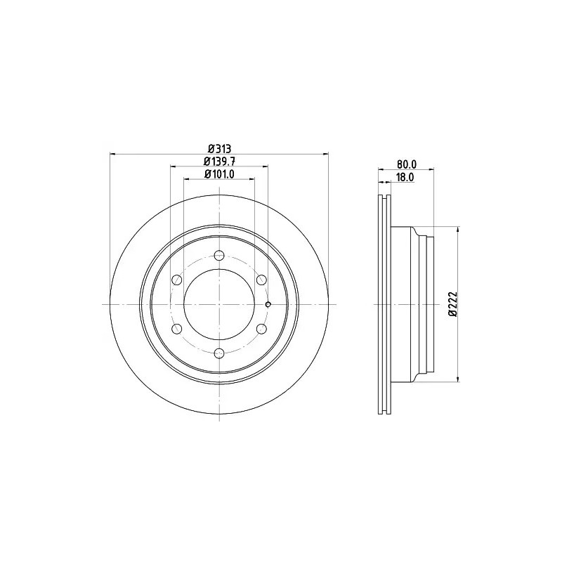 Stabdžių diskas  MINTEX MDC986