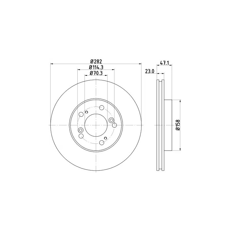 Stabdžių diskas  MINTEX MDC998