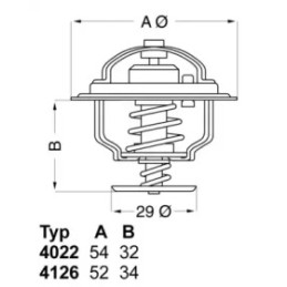 Termostatas  BorgWarner (Wahler) 4022.82D1