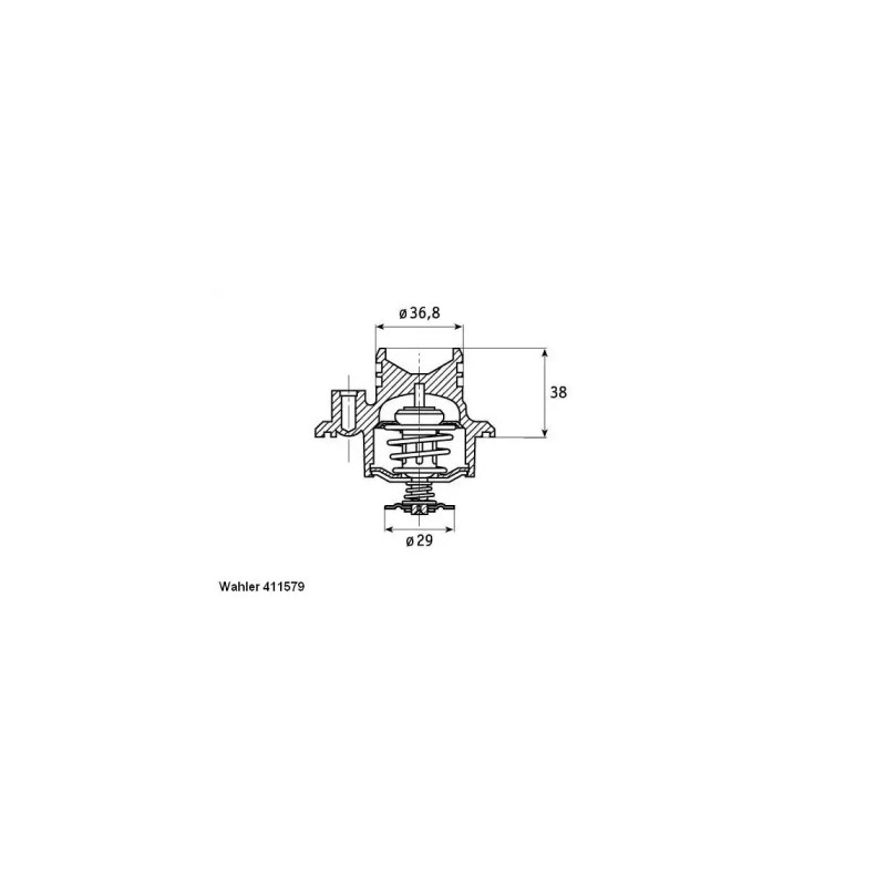 Termostatas  BorgWarner (Wahler) 411579.92D