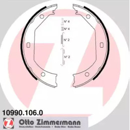 Rankinio stabdžio trinkelių komplektas  ZIMMERMANN 10990.106.0