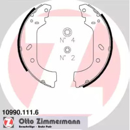 Stabdžių trinkelių komplektas  ZIMMERMANN 10990.111.6