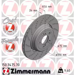 Stabdžių diskas  ZIMMERMANN 150.3475.70