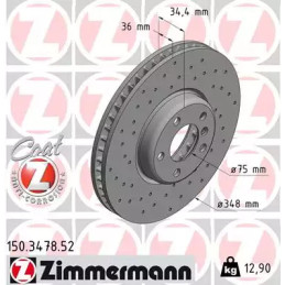 Stabdžių diskas  ZIMMERMANN 150.3478.52