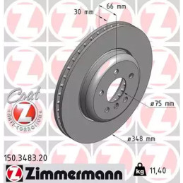 Stabdžių diskas  ZIMMERMANN 150.3483.20