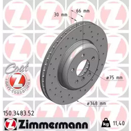 Stabdžių diskas  ZIMMERMANN 150.3483.52