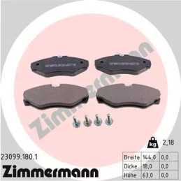 Diskinių stabdžių trinkelių rinkinys  ZIMMERMANN 23099.180.1