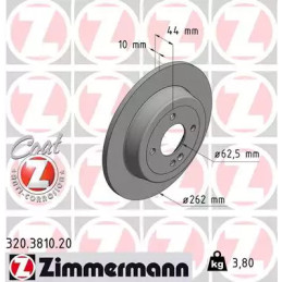 Stabdžių diskas  ZIMMERMANN 320.3810.20