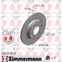 Stabdžių diskas  ZIMMERMANN 370.3075.20