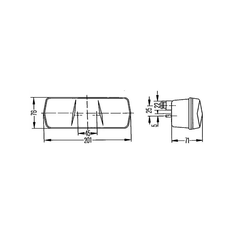 Galinis žibintas HELLA 2SD 001 680-271