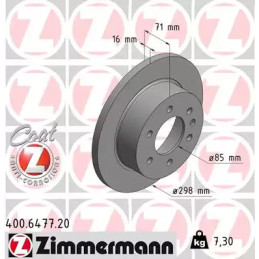 Stabdžių diskas  ZIMMERMANN 400.6477.20