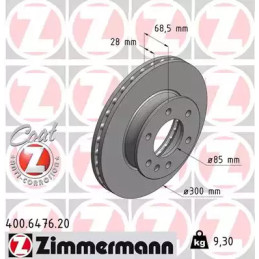 Stabdžių diskas  ZIMMERMANN 400.6476.20