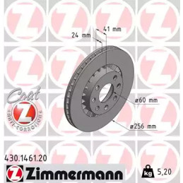 Stabdžių diskas  ZIMMERMANN 430.1461.20