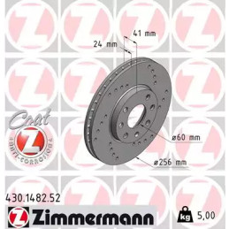 Stabdžių diskas  ZIMMERMANN 430.1482.52