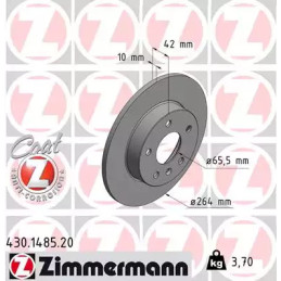 Stabdžių diskas  ZIMMERMANN 430.1485.20