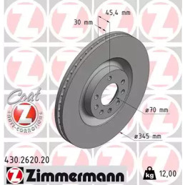 Stabdžių diskas  ZIMMERMANN 430.2620.20