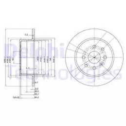 Stabdžių diskas  DELPHI BG3141