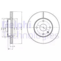 Stabdžių diskas  DELPHI BG4193