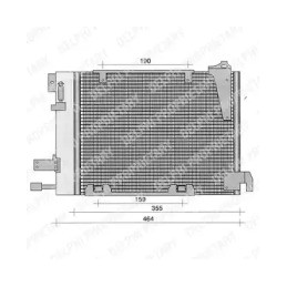 Oro kondicionieriaus radiatorius  DELPHI TSP0225221