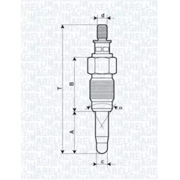 Pakaitinimo žvakė  MAGNETI MARELLI 062900056304