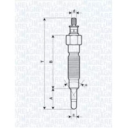 Pakaitinimo žvakė  MAGNETI MARELLI 062900064304