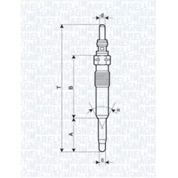 Pakaitinimo žvakė  MAGNETI MARELLI 062900071304