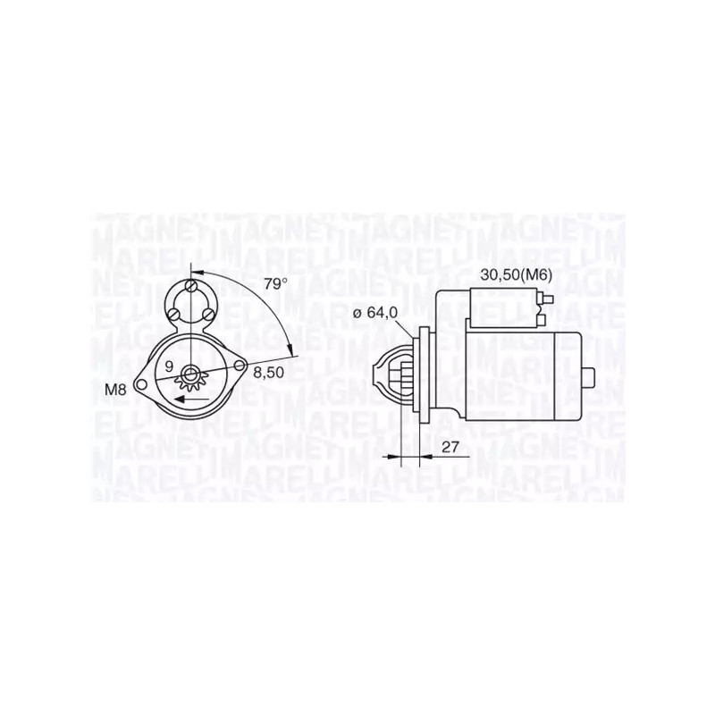 Starteris  MAGNETI MARELLI 063280045010