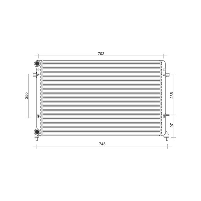 Variklio aušinimo radiatorius  MAGNETI MARELLI 350213853000