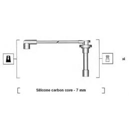 Uždegimo laidų komplektas  MAGNETI MARELLI 941255060816