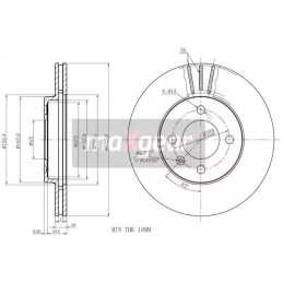 Stabdžių diskas MAXGEAR 19-0754