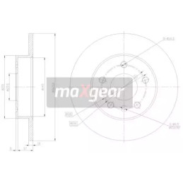 Stabdžių diskas MAXGEAR 19-0792