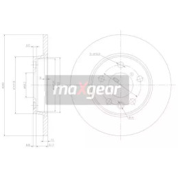 Stabdžių diskas MAXGEAR 19-0789