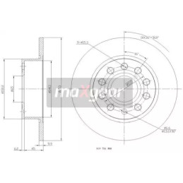 Stabdžių diskas MAXGEAR 19-0839