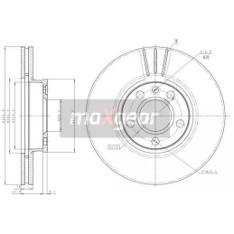 Stabdžių diskas MAXGEAR 19-1035