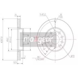 Stabdžių diskas MAXGEAR 19-1059