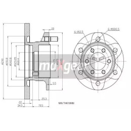 Stabdžių diskas MAXGEAR 19-1164