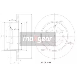 Stabdžių diskas MAXGEAR 19-1235