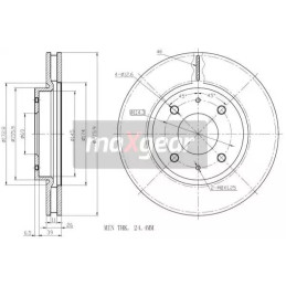 Stabdžių diskas MAXGEAR 19-1269