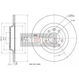 Stabdžių diskas MAXGEAR 19-1845