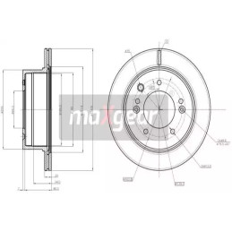 Stabdžių diskas MAXGEAR 19-1865
