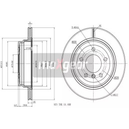 Stabdžių diskas  MAXGEAR 19-1947