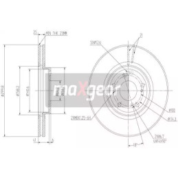 Stabdžių diskas  MAXGEAR 19-2401