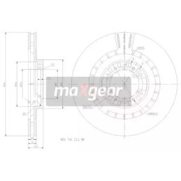 Stabdžių diskas  MAXGEAR 19-2446