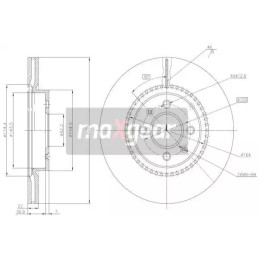 Stabdžių diskas  MAXGEAR 19-3211