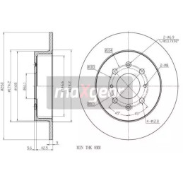 Stabdžių diskas  MAXGEAR 19-3189