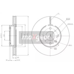 Stabdžių diskas  MAXGEAR 19-3212